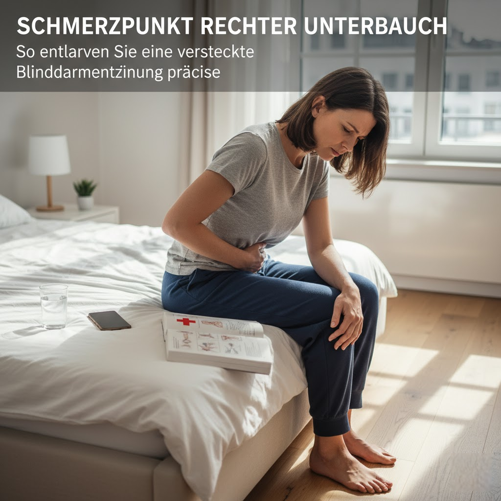Schmerzpunkt rechter Unterbauch: So entlarven Sie eine versteckte Blinddarmentzündung präzise