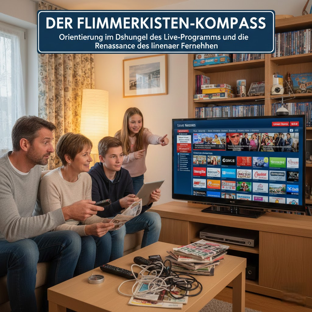 Der Flimmerkisten-Kompass: Orientierung im Dschungel des Live-Programms und die Renaissance des linearen Fernsehens