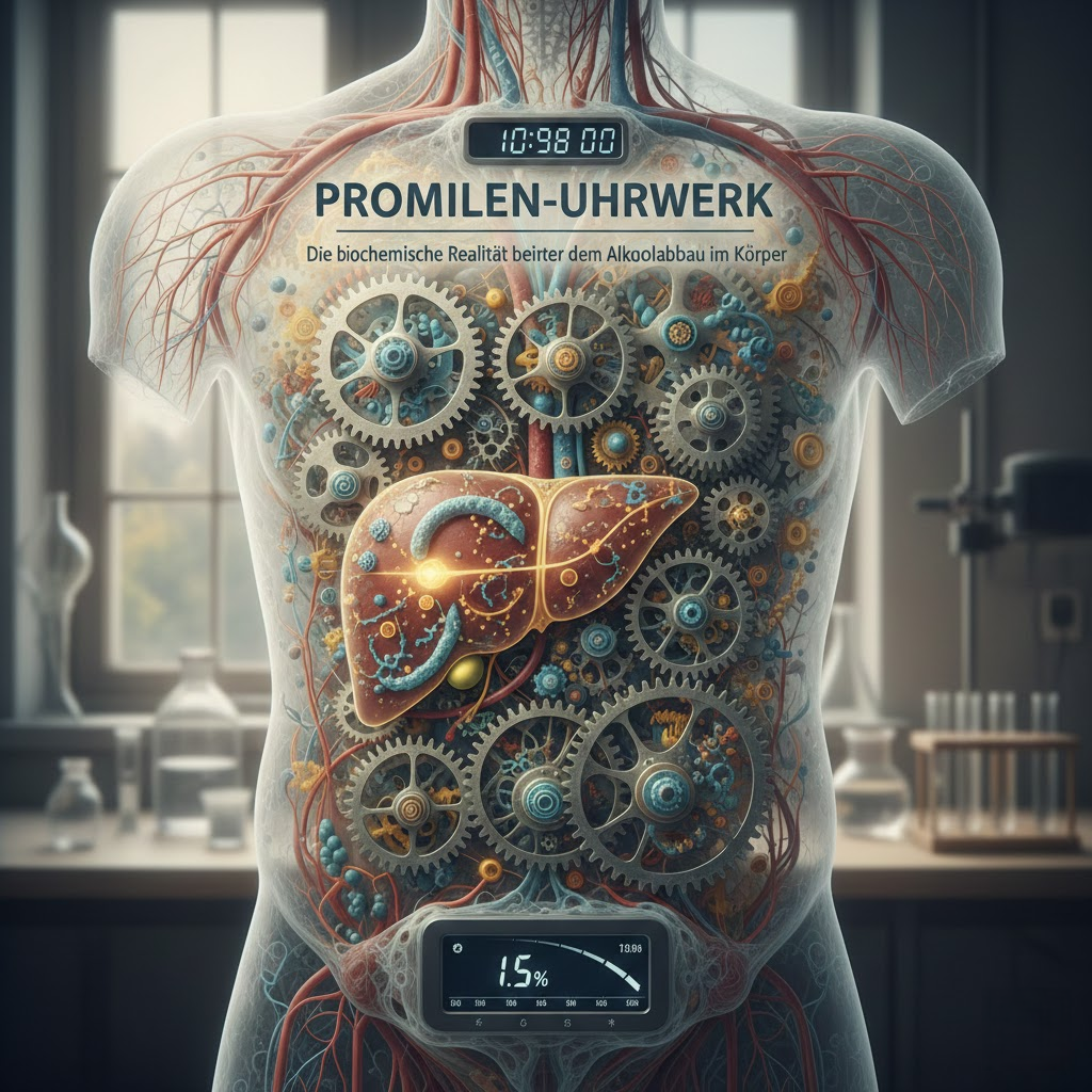 Promille-Uhrwerk: Die biochemische Realität hinter dem Alkoholabbau im Körper