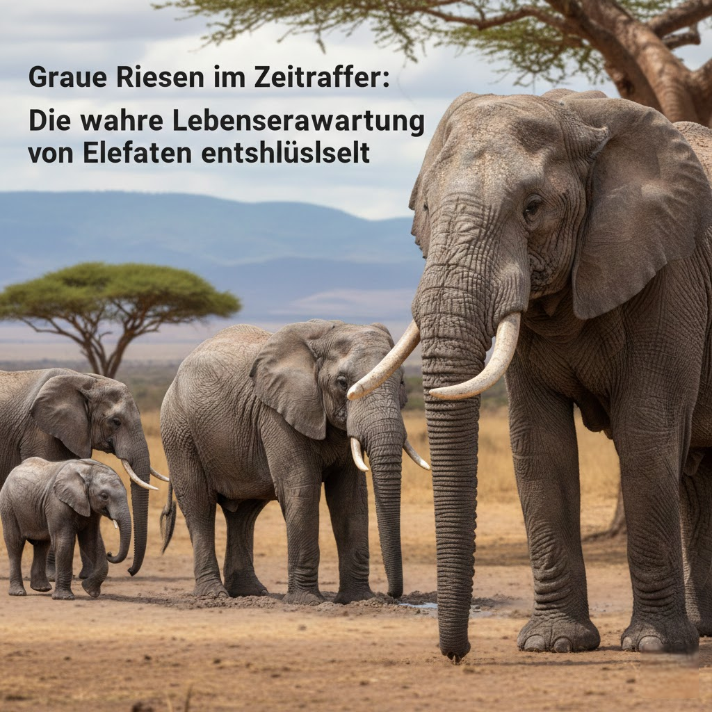 Graue Riesen im Zeitraffer: Die wahre Lebenserwartung von Elefanten entschlüsselt